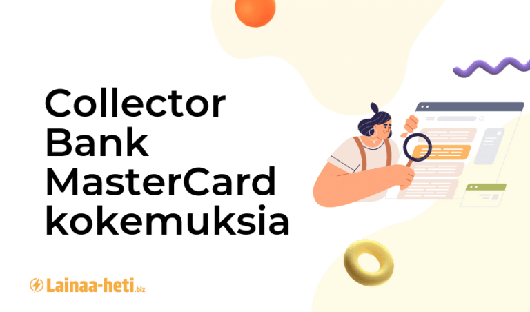 Collector Bank MasterCard kokemuksia