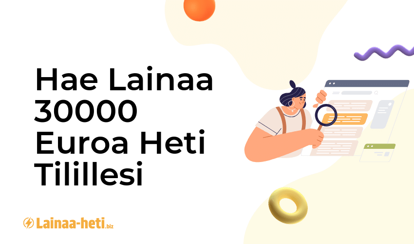 Hae Lainaa 30000 Euroa Heti Tilillesi
